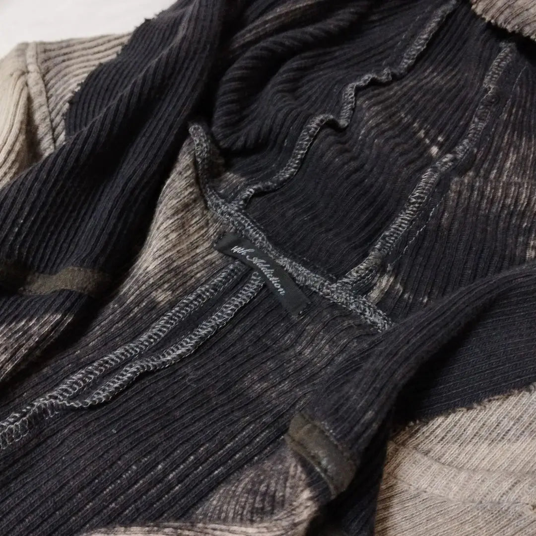 14th Adction Archive Rib Knit Cardigan Grunge