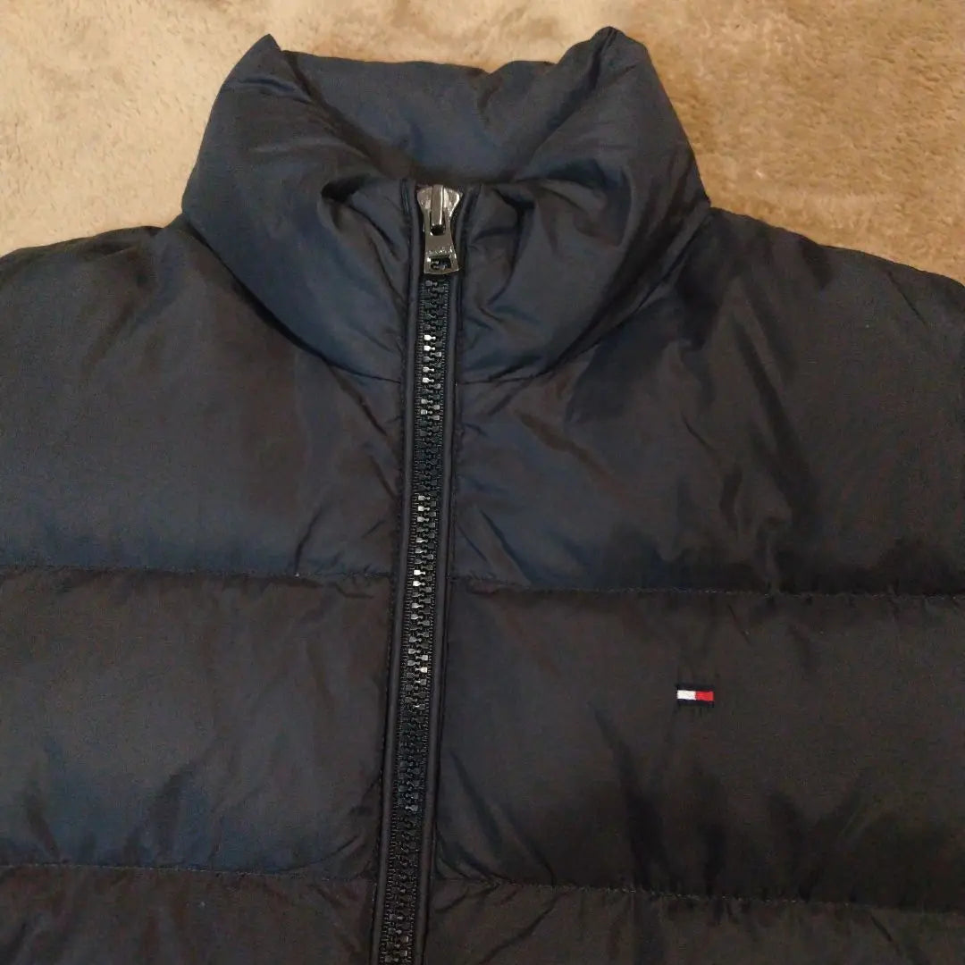 TOMMY HILFIGER Men's Down Jacket Black, Red Lord (Extreme Beauty)