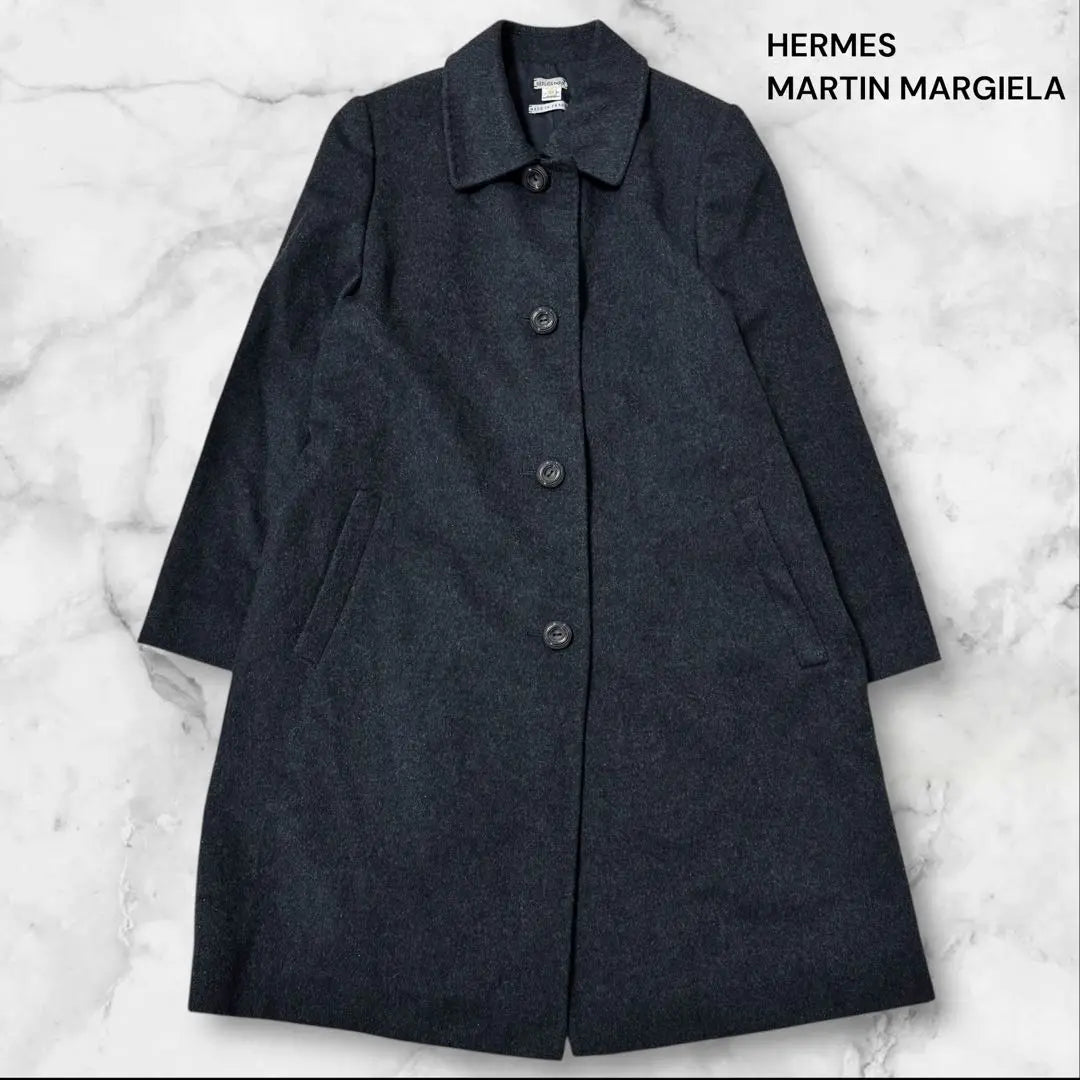 Extra beauty HERMES Margiela period cashmere coat 38 Double face | 極美品 HERMES マルジェラ期 カシミヤコート 38 ダブルフェイス