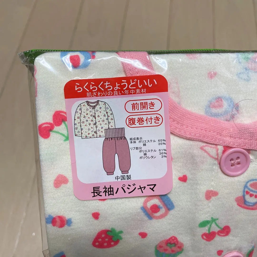 Pijama de manga larga para niñas de 90 años sin usar