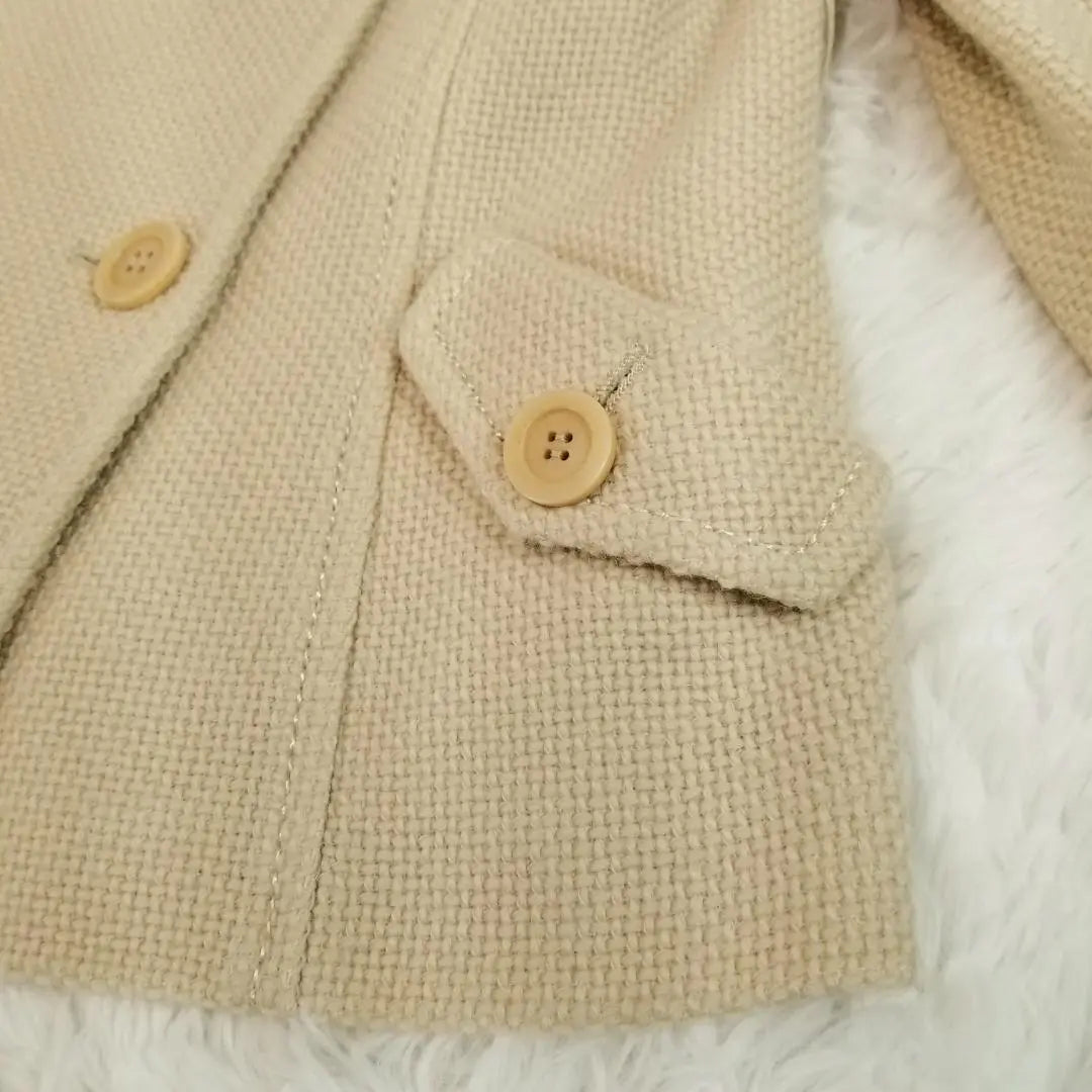 [Good product] 23 Ward Peacoat Current Women's 38 M Ivory [T480]