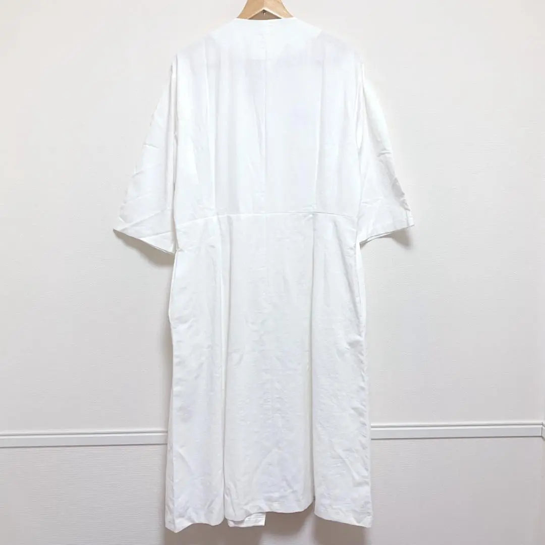 Prorsum coat, short sleeve, women's, white, size LL equivalent, made in Korea