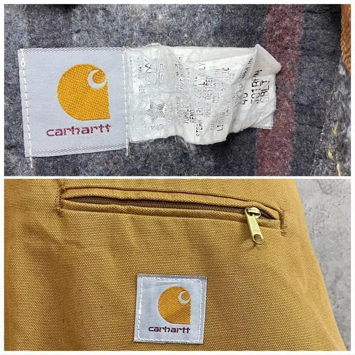 Rare USA made 90s used clothing Carhartt Duck Detroit Jacket Men's 2XL