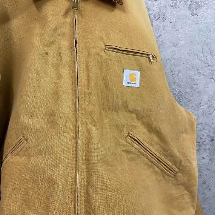 Rare USA made 90s used clothing Carhartt Duck Detroit Jacket Men's 2XL