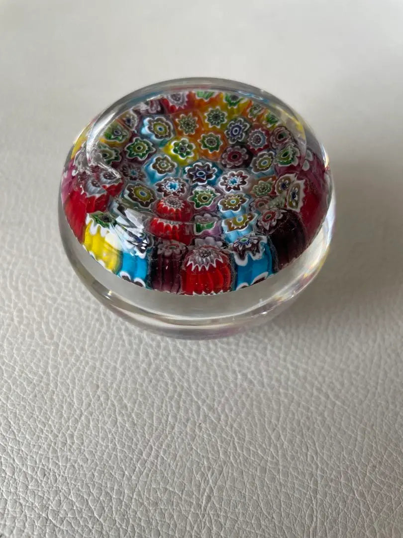 Venetian glass paperweight paperweight millfiori colorful glass craft