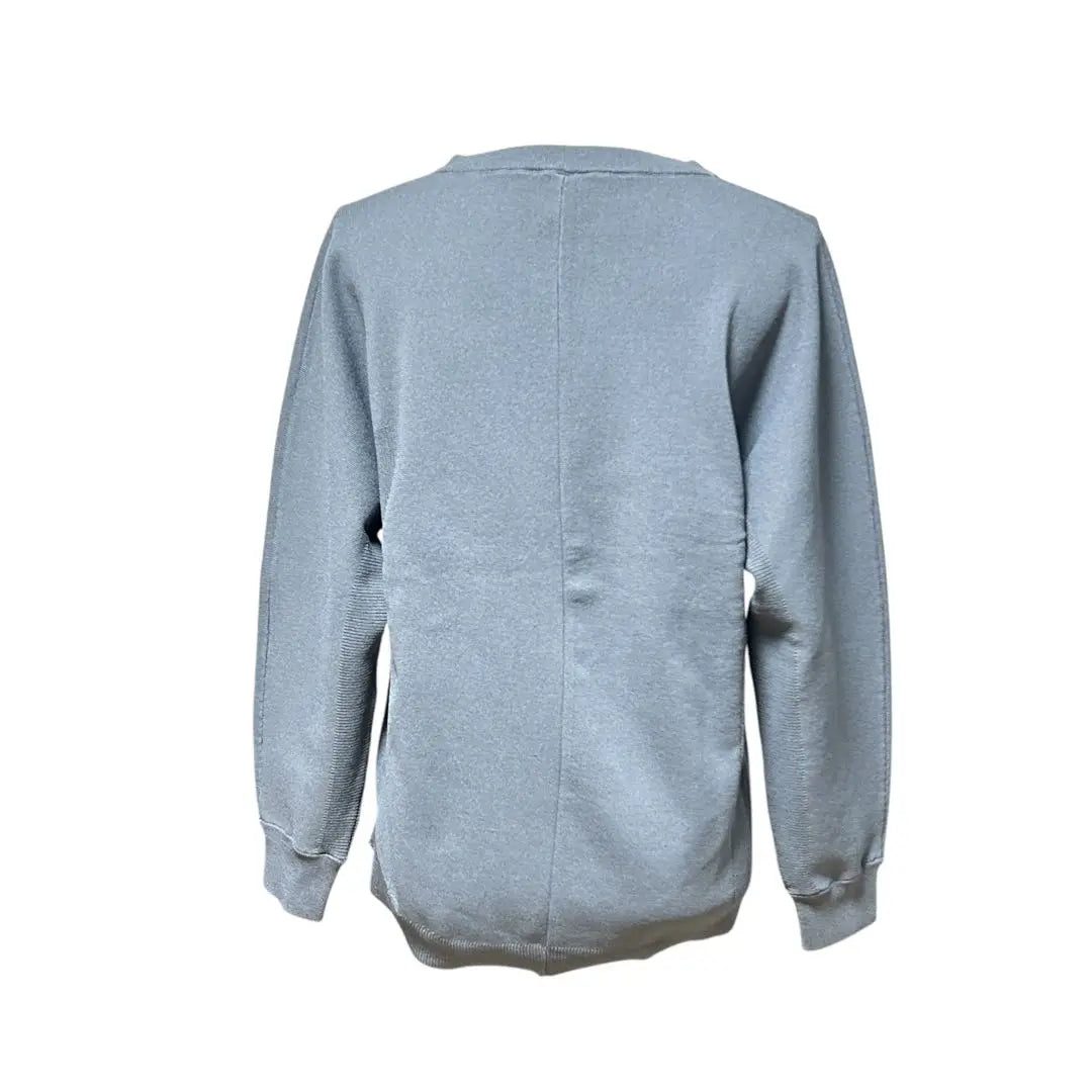 [New tag included] DANSKIN Boat neck knit pullover gray M