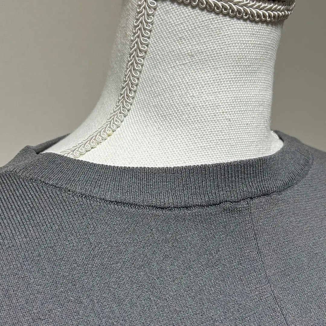 [New tag included] DANSKIN Boat neck knit pullover gray M