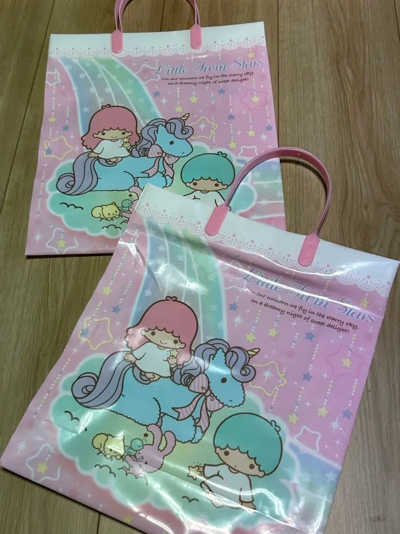 Conjunto de 3 piezas de bolsos Little Twin Stars Fabricado en Japón