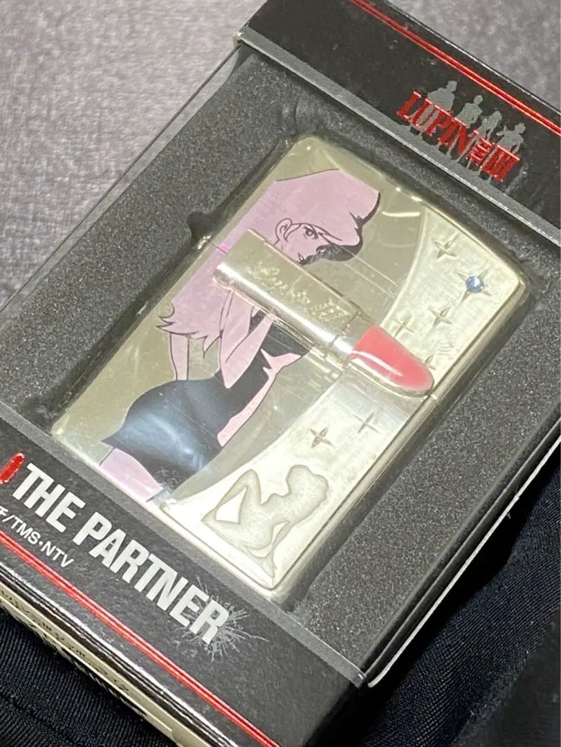 ZIPPO Fujiko The Partner Stereeep Lápiz labial metálico 2006 | zippo 不二子 ザ・パートナー 立体メタル 口紅 2006年製