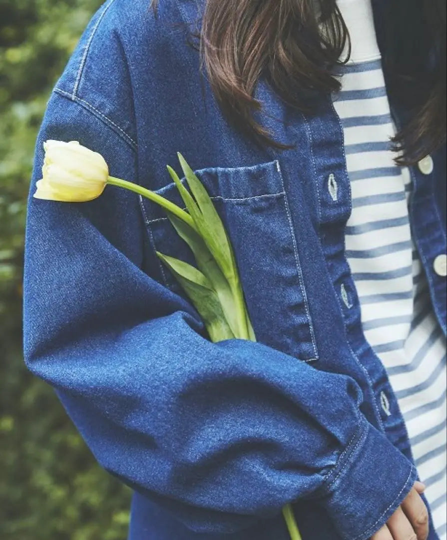 Natural Die Shirt Blouson Indigo