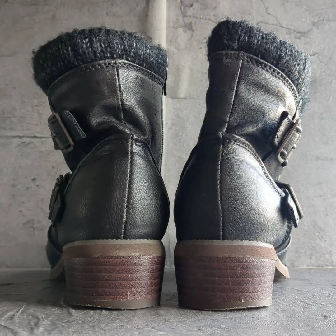 [TEHEN] Tone (24.0) Leather Belt Ladies Boots