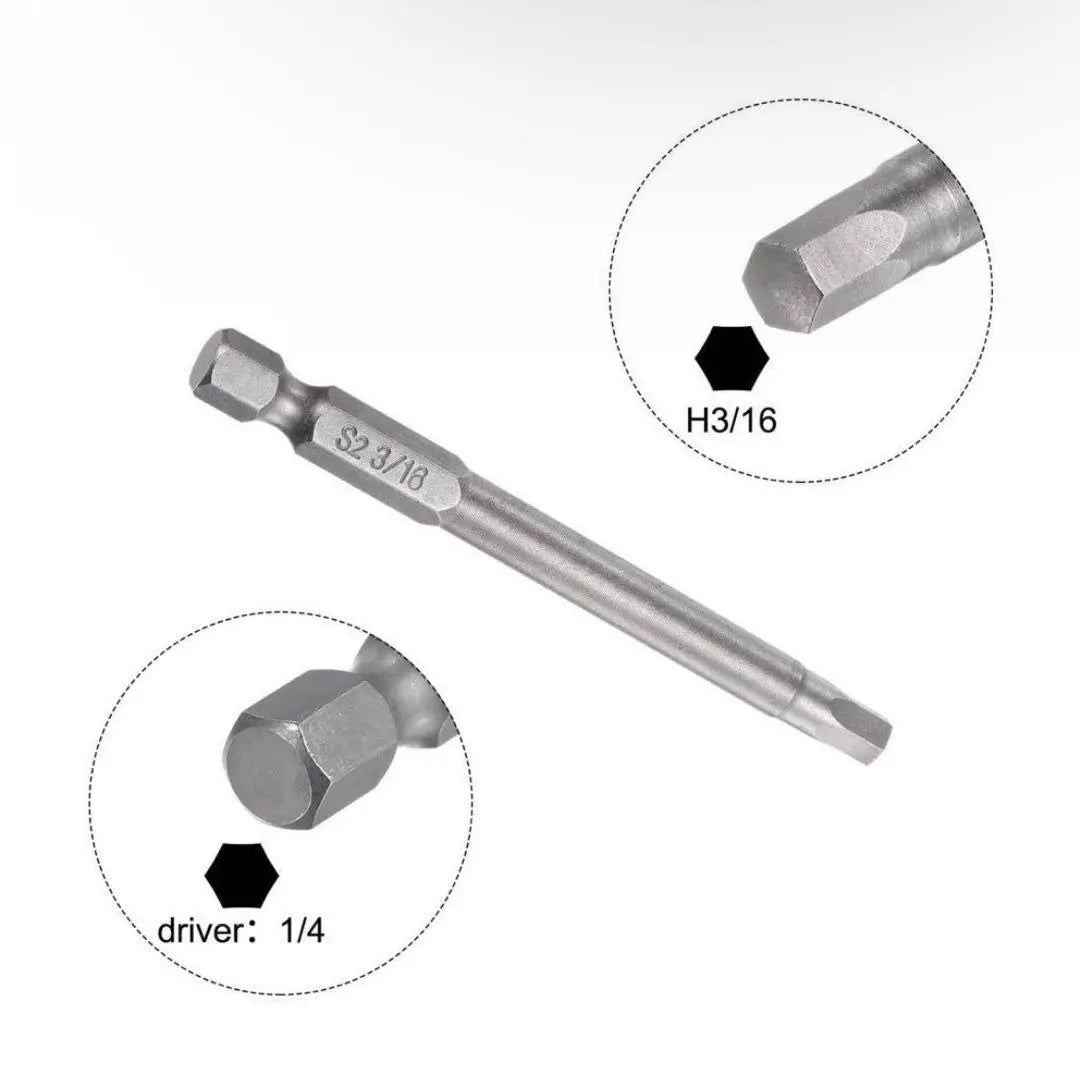 ⚠️ Final price‼ ️Uxcell hexagon driver bit SAE hexagonal bit for electric driver | ⚠️最終価格‼️uxcell六角ドライバービット SAE 電動ドライバー用六角ビット