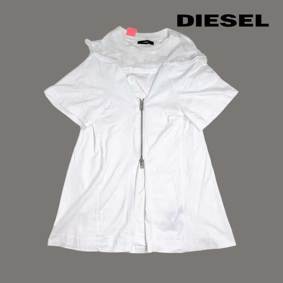 04T697☆ DIESEL Off-shoulder Zip-up Top Jacket