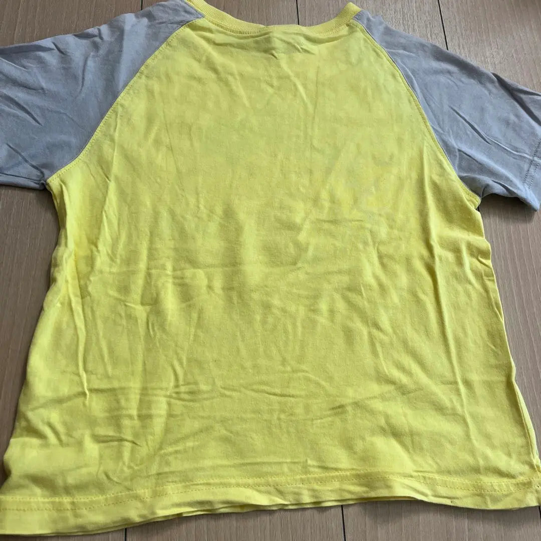 DIESEL Diesel T -shirt 113 centimeters Yellow x Gray Grand Sleeve | DIESEL ディーゼルtシャツ113センチイエローxグレーラグラン袖