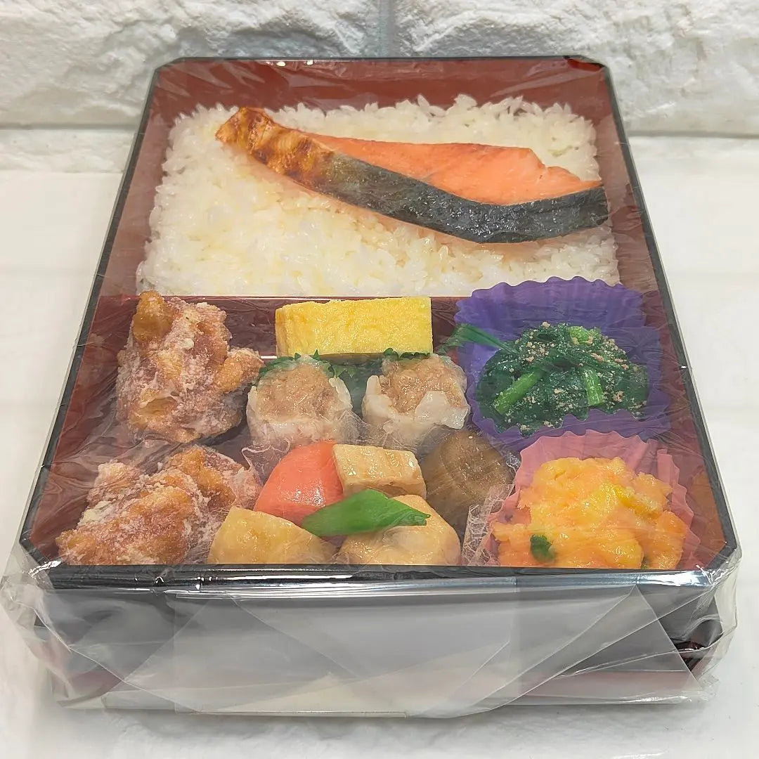 Muestras de comida Bento de salmón Muestra de comida original Tienda Iwasaki BII Nuevo y sin abrir