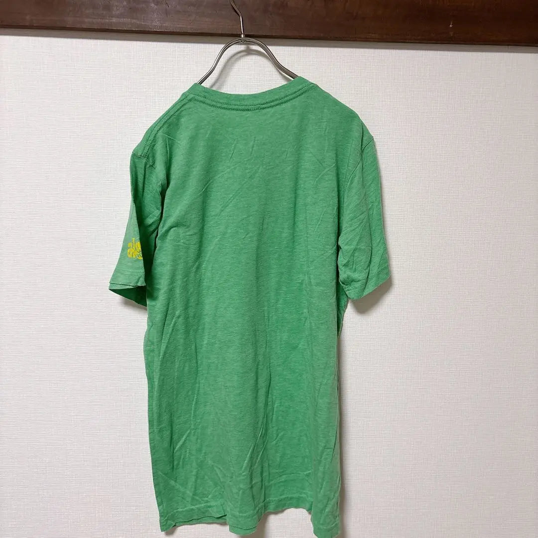 CANVAS Short Sleeve T -shirt Light Green Illustration Casual Used clothes | CANVAS 半袖 Tシャツ ライトグリーン イラスト カジュアル 古着