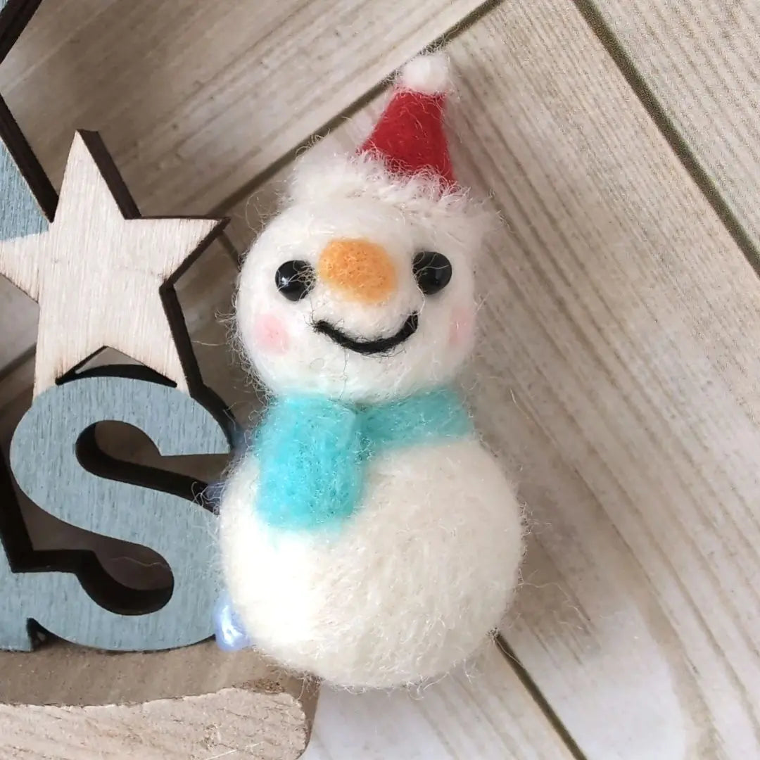 Wool felt budgie Christmas object ornament 73