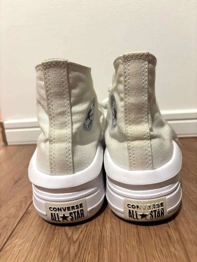 ⭐️Solo en Corea⭐️Zapatillas Converse All Star de suela gruesa y corte alto de 23 cm