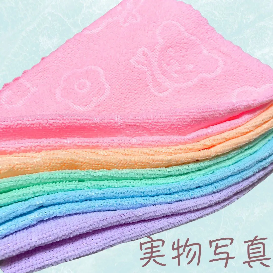 Microfiber face towel set of 10 pieces, bulk sale, quick drying, absorbent, thin