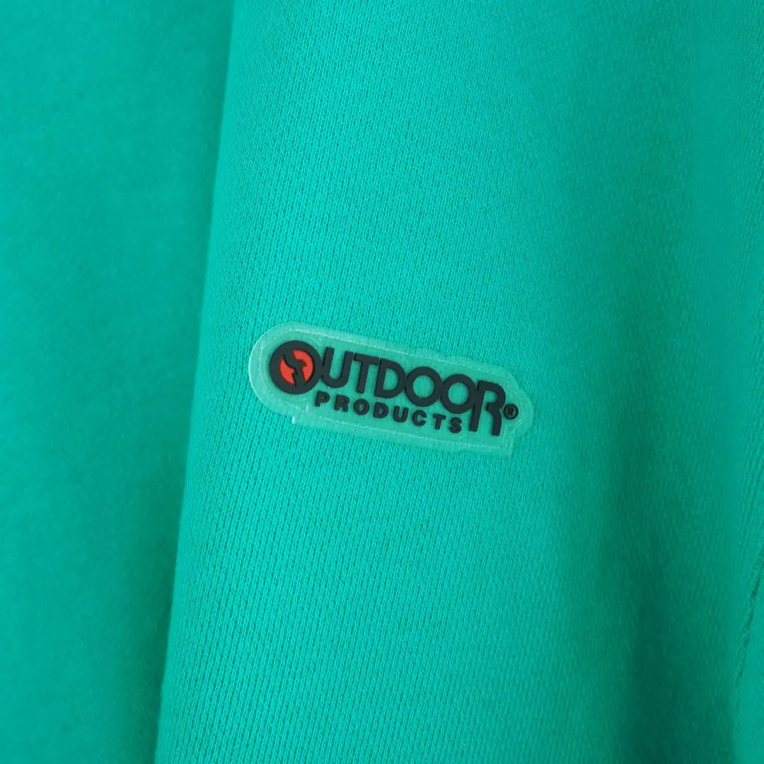 ★Buen estado★Sudadera EXTERIOR M Verde Forro cepillado