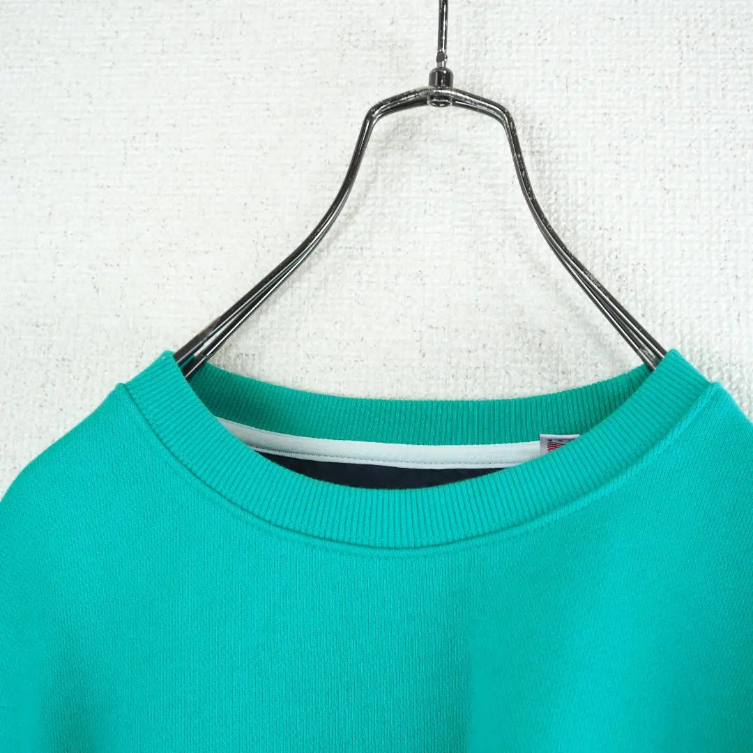 ★Buen estado★Sudadera EXTERIOR M Verde Forro cepillado