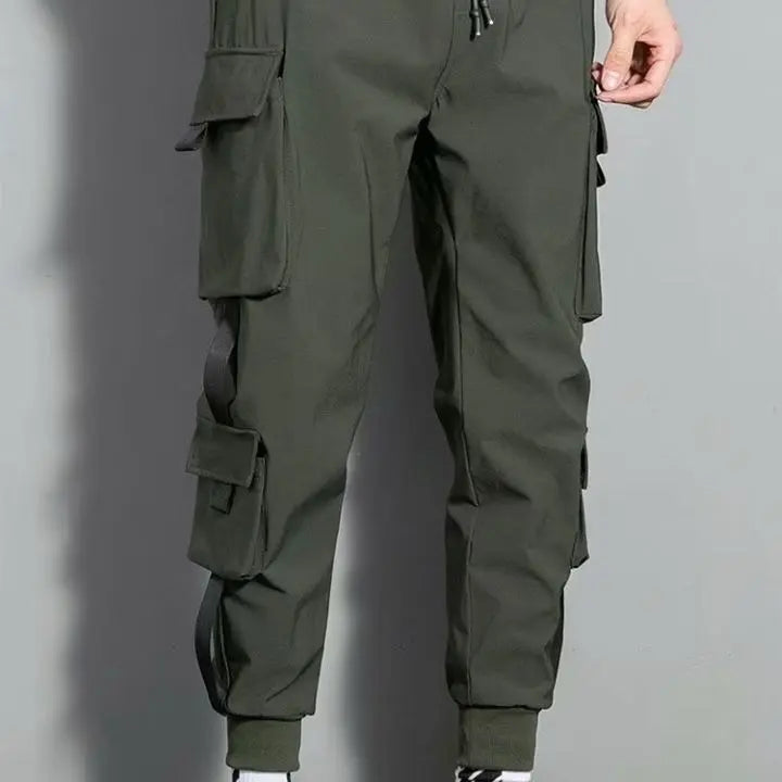 Green Casual Bottoms Pants Cargo Pants XL [Trend] Men's