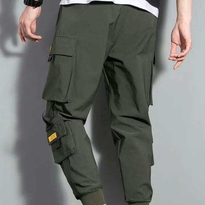 Green Casual Bottoms Pants Cargo Pants XL [Trend] Men's