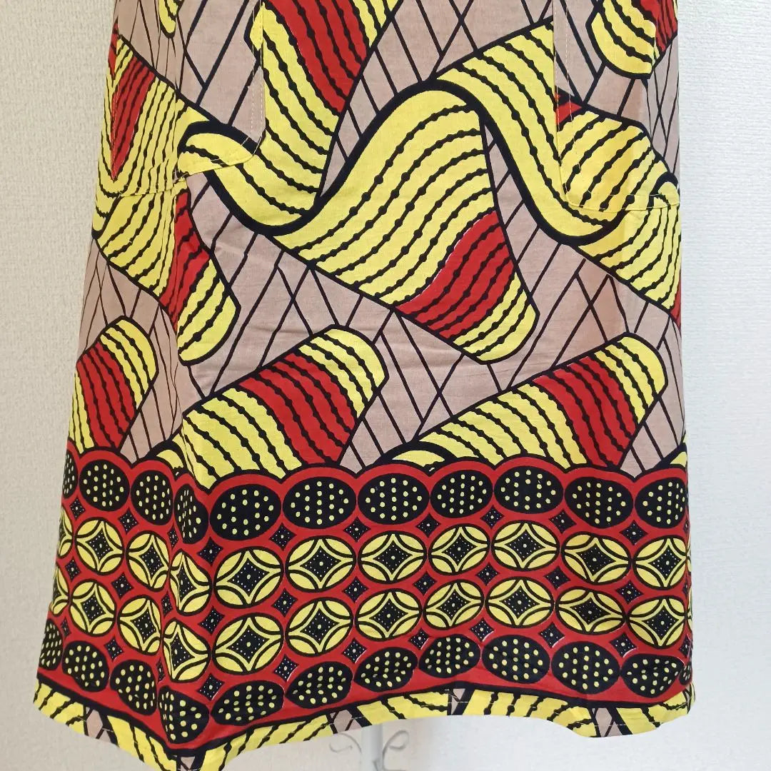 New tag included ◇African pattern◇Stylish dress apron No. 47 Body shape covering