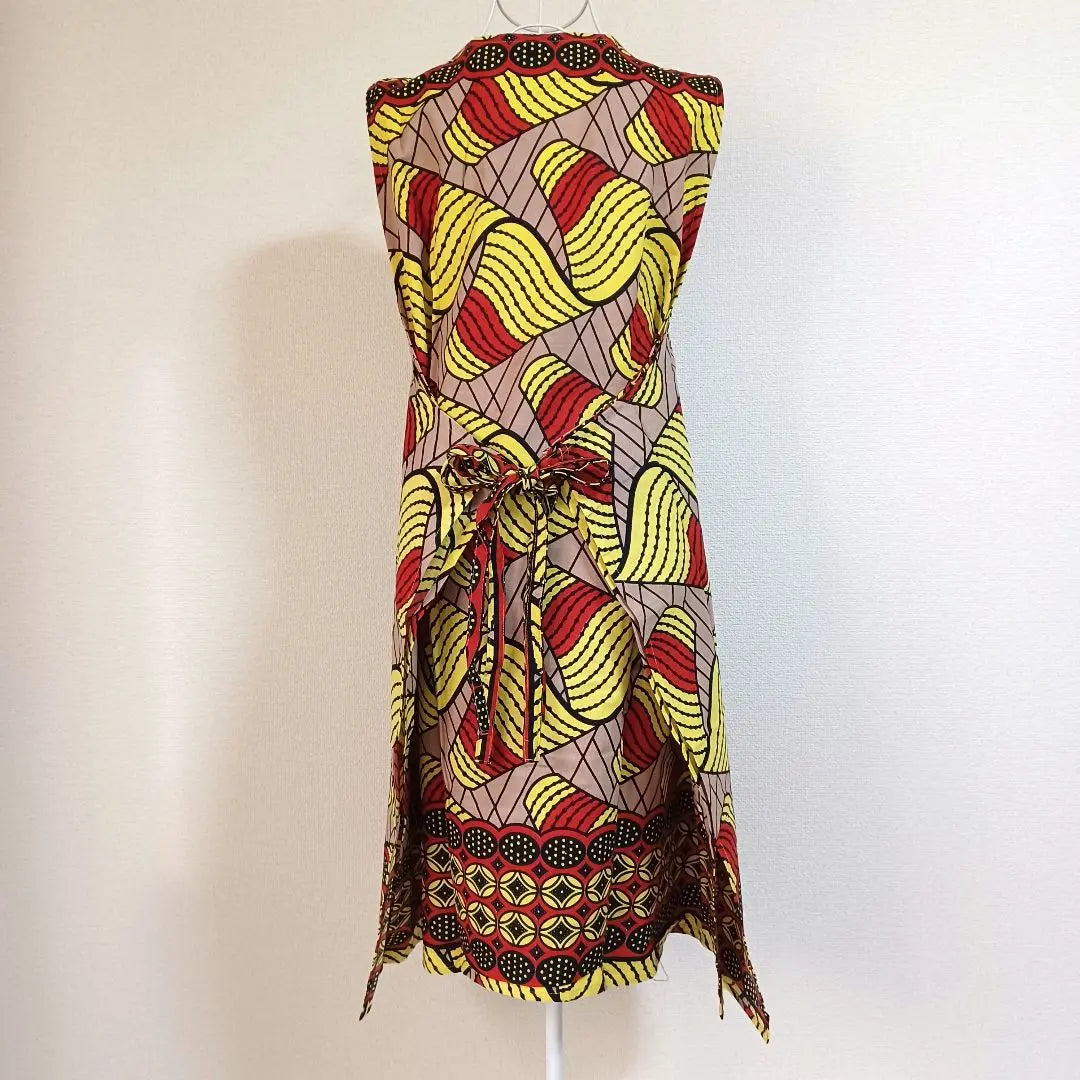 New tag included ◇African pattern◇Stylish dress apron No. 47 Body shape covering