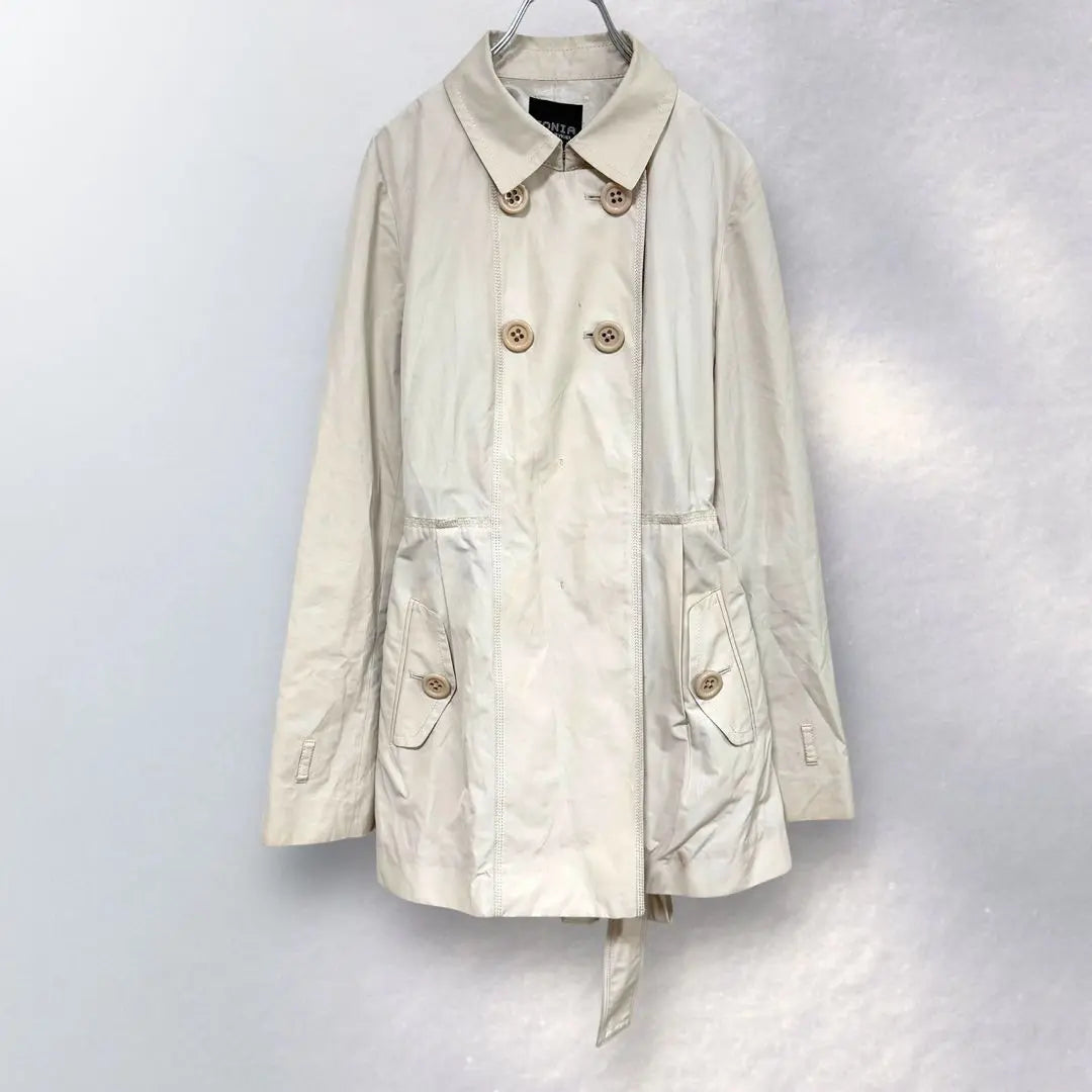 M825 &gt;&gt; Sonia Sirikiel Trench Court West Belt en adelante Kashiyama Haori | m825