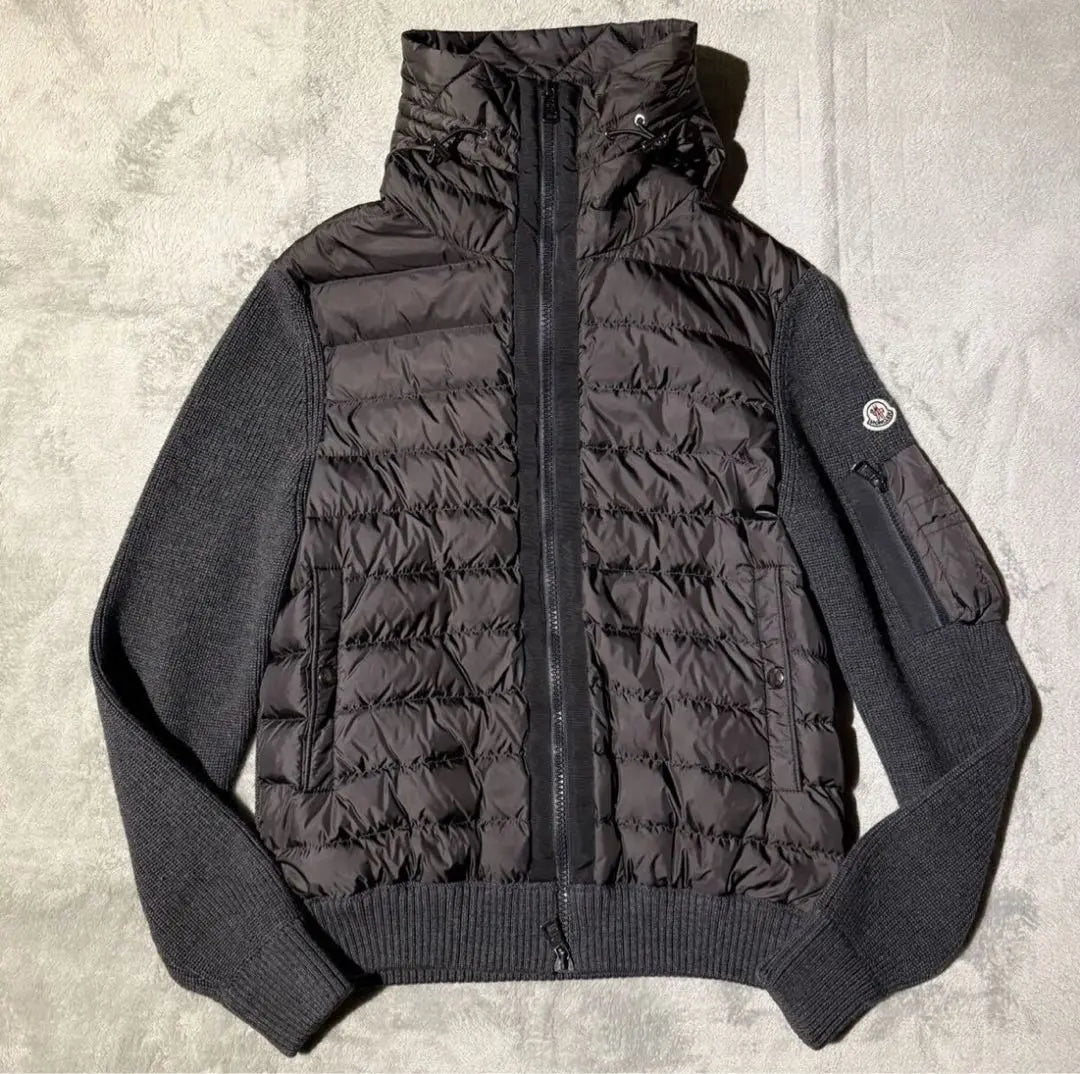 Talla L★Chaqueta híbrida de punto y plumón Moncler Maglia