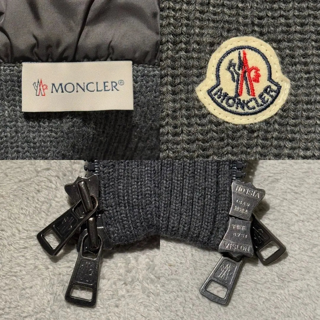 Talla L★Chaqueta híbrida de punto y plumón Moncler Maglia