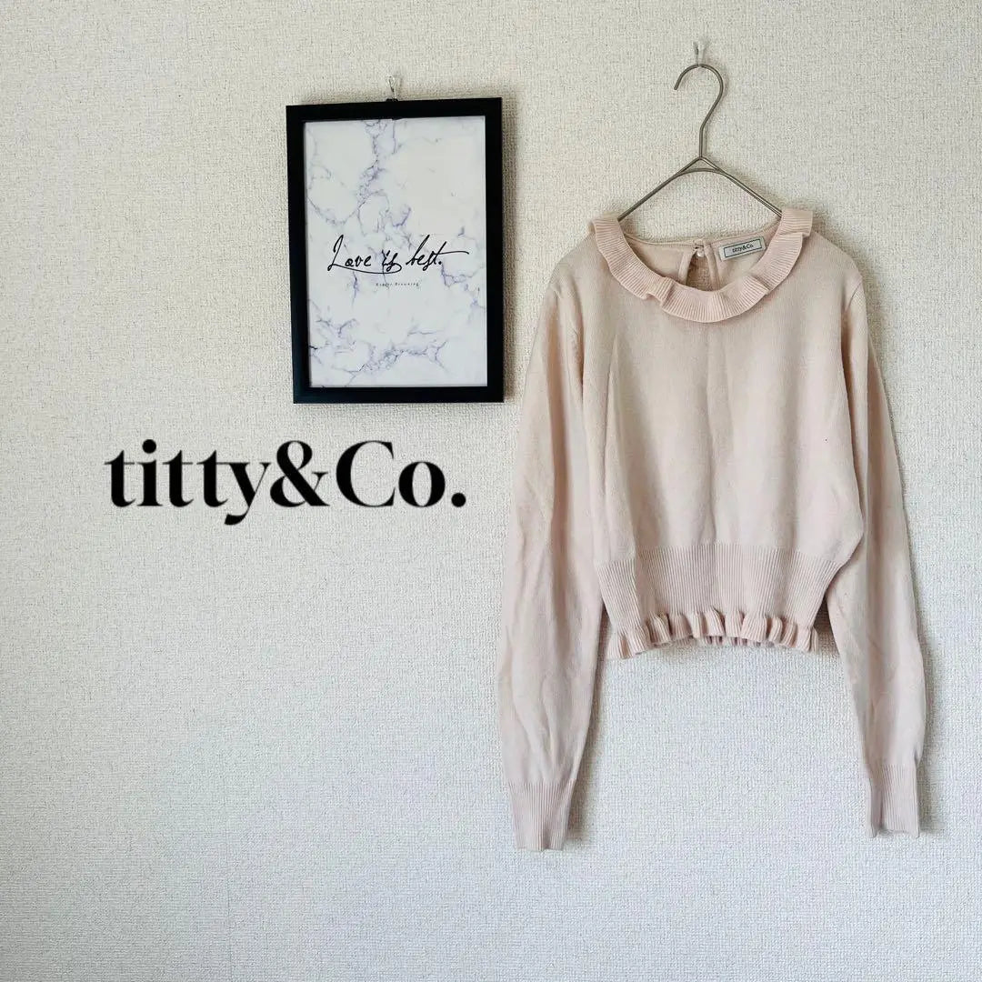 TITY & CO (F) Knit Top / Long Sleeve Short Frill