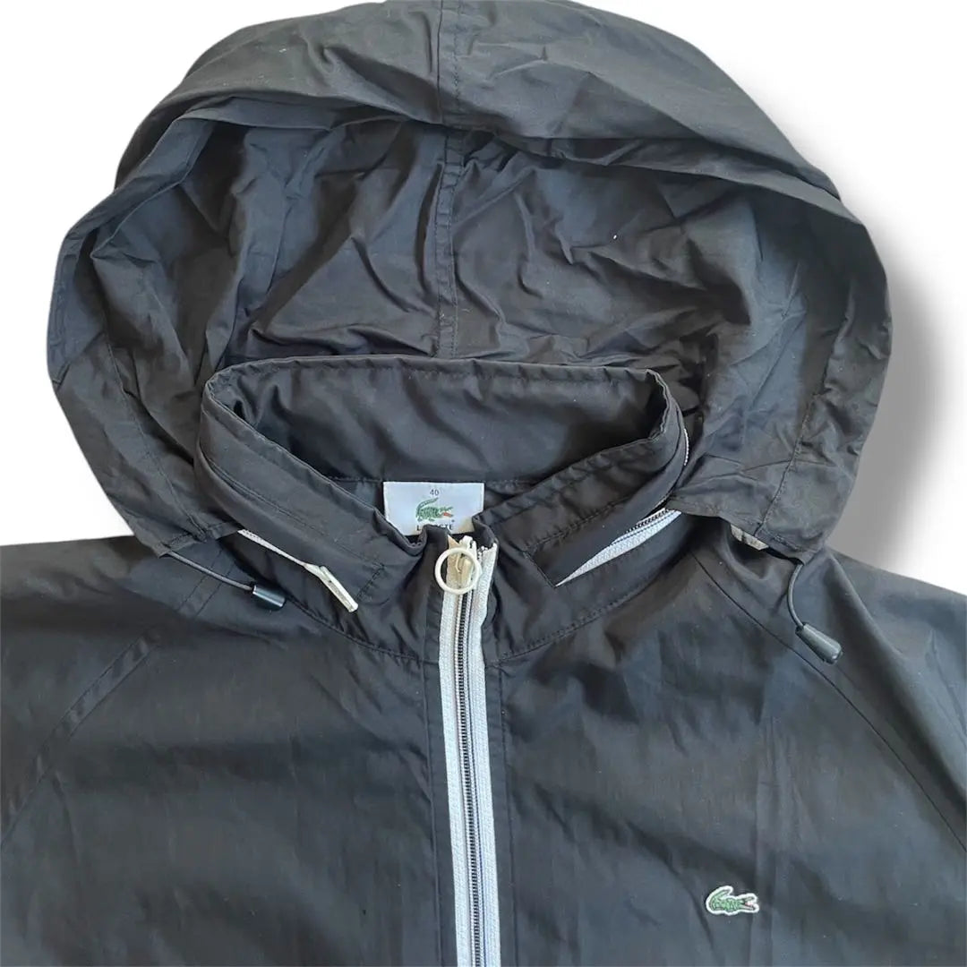 [Rare] Lacoste Nylon Jacket Hood Storage 40 Unisex