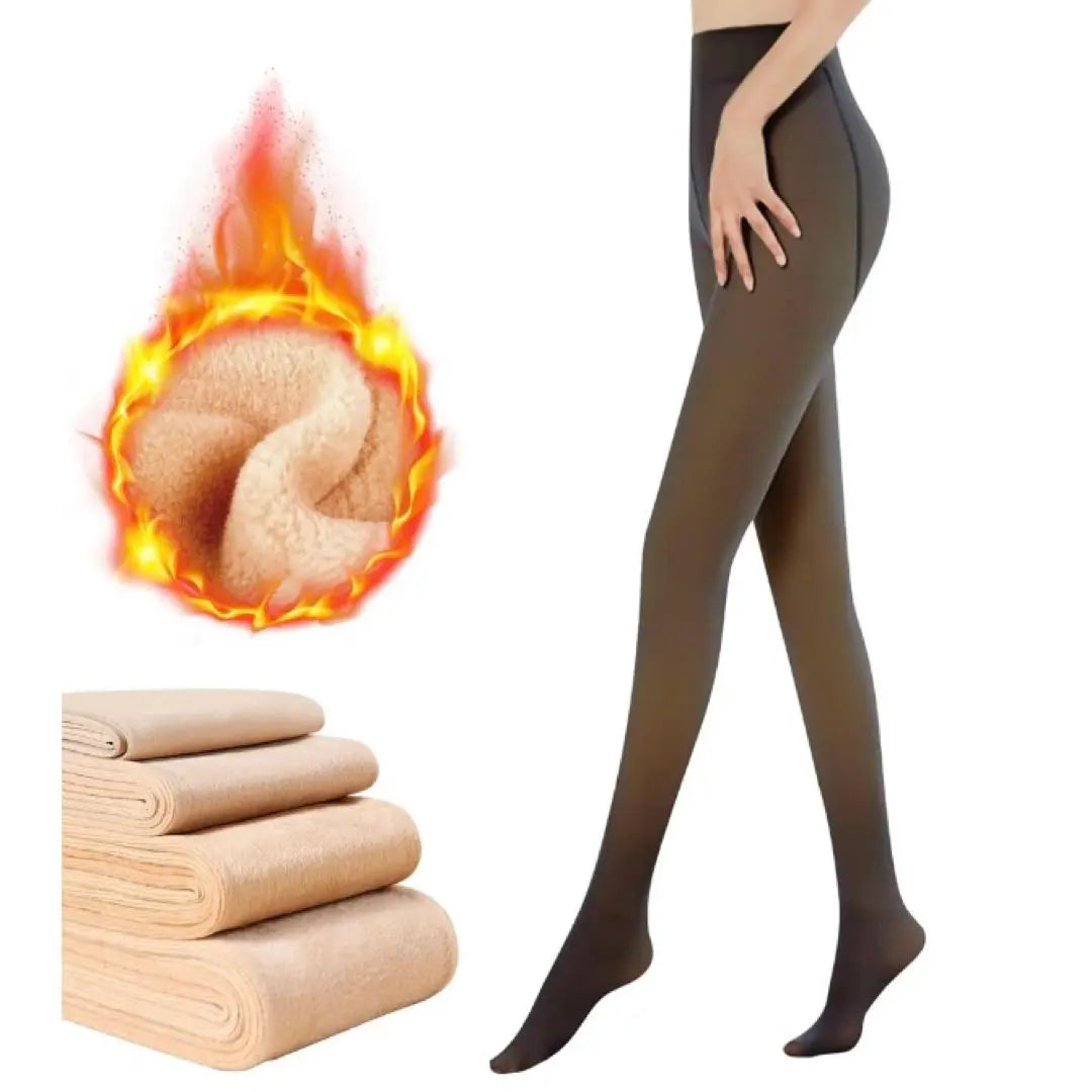 Fleece-lined tights, transparent tights, compression tights, ladies, stocking-style tights