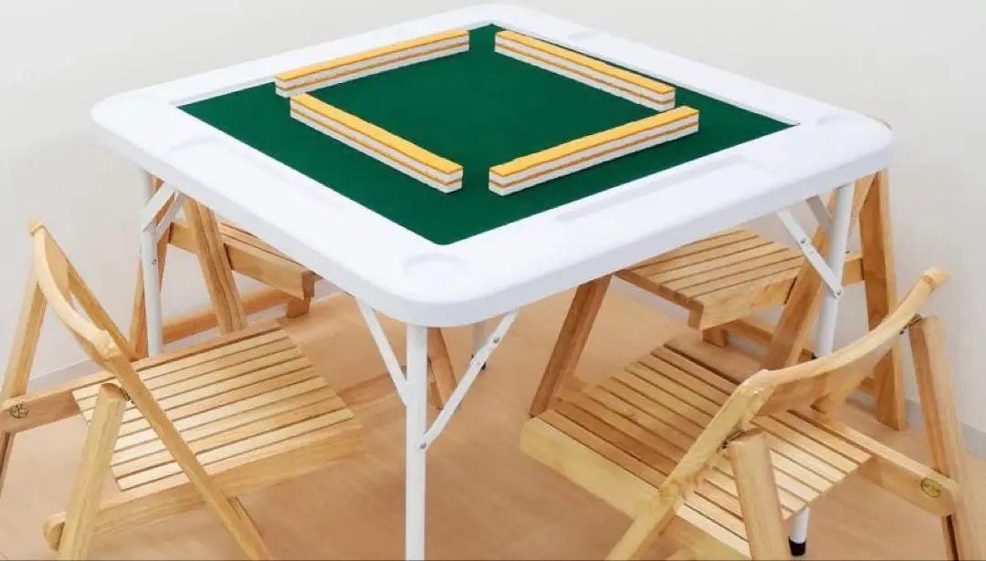 Mahjong table folding type, white [New and unused]