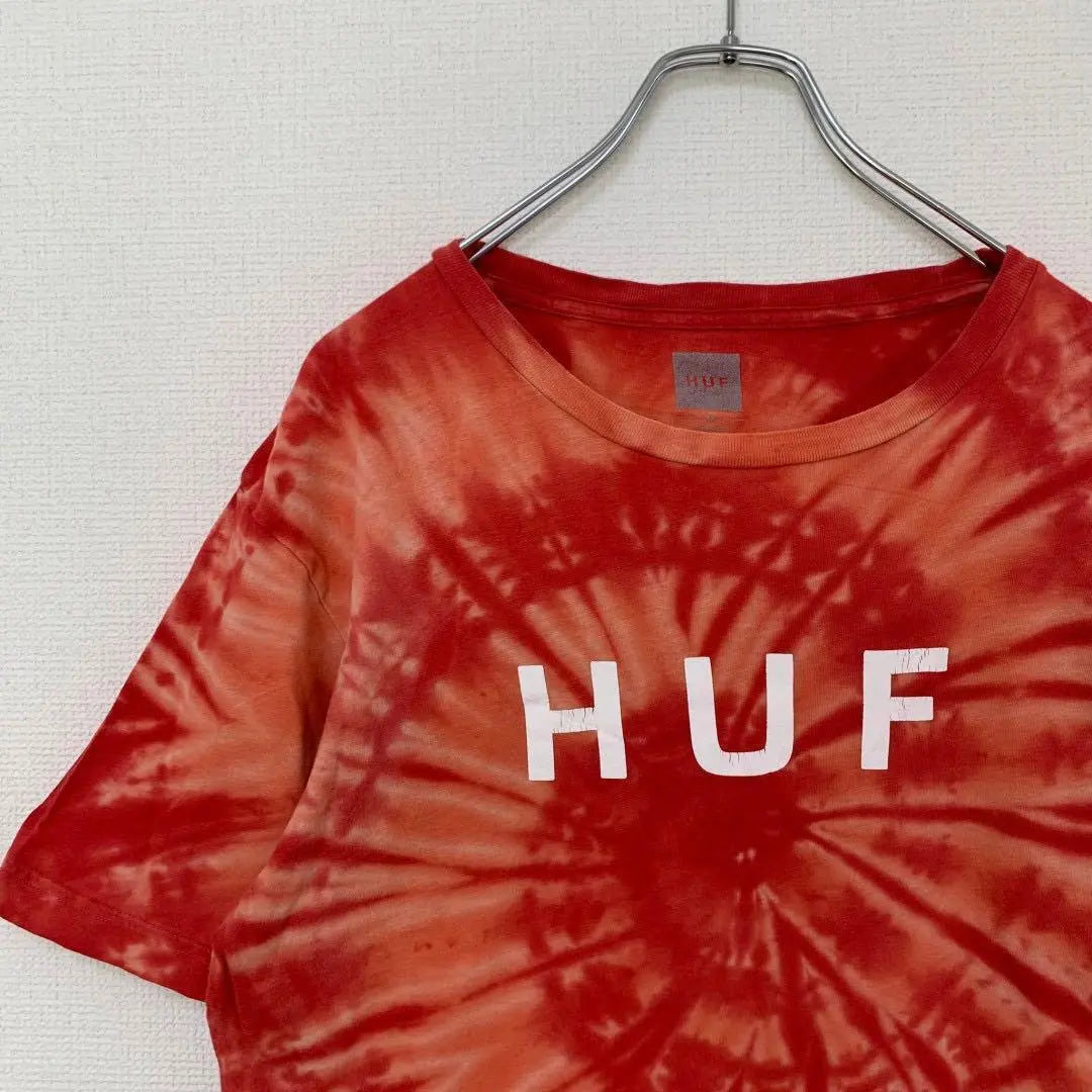 Camiseta de skate para hombre Huf Huff Tydai C2S Street M | HUF ハフ タイダイ メンズ スケボー Tシャツ C2S ストリート M