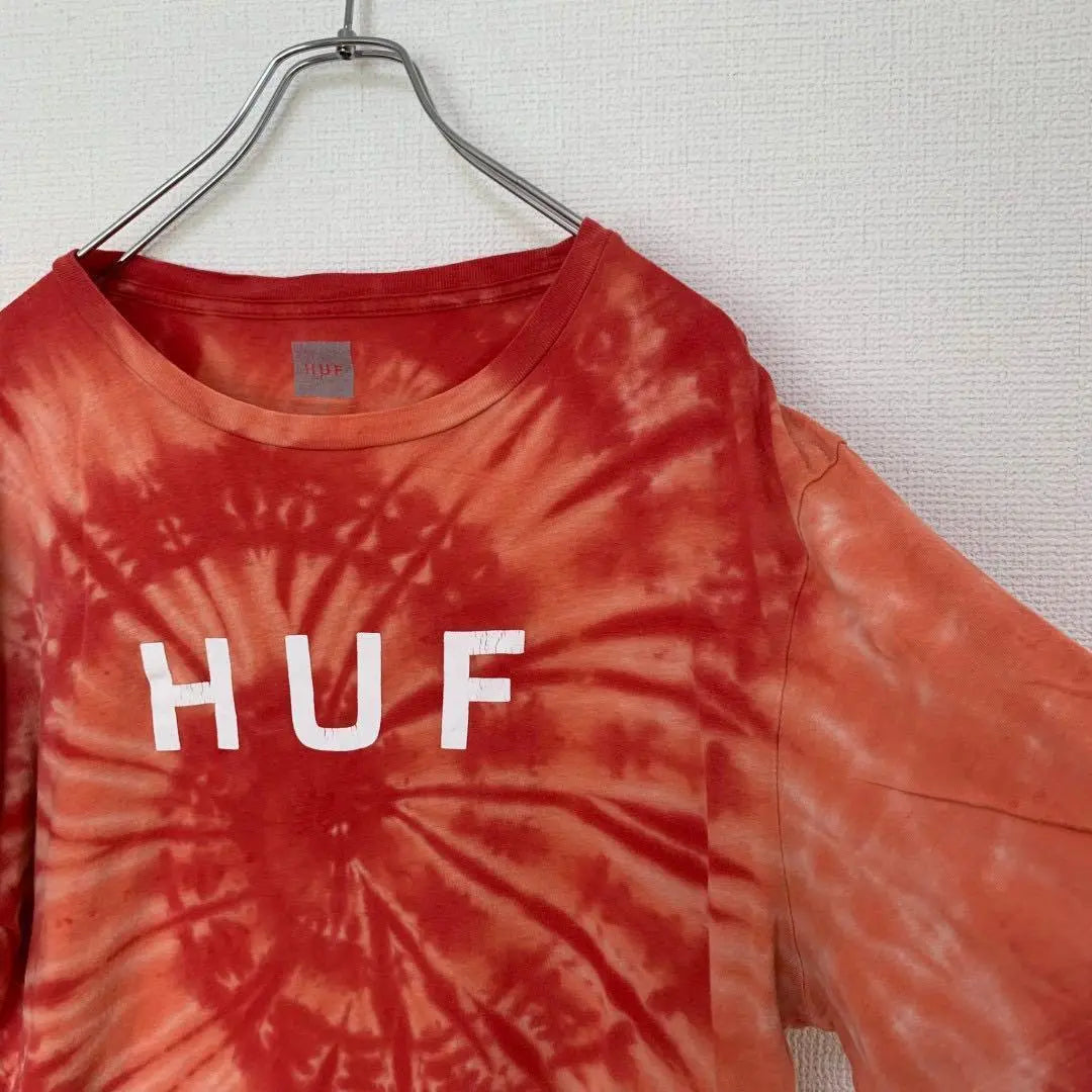 Camiseta de skate para hombre Huf Huff Tydai C2S Street M | HUF ハフ タイダイ メンズ スケボー Tシャツ C2S ストリート M