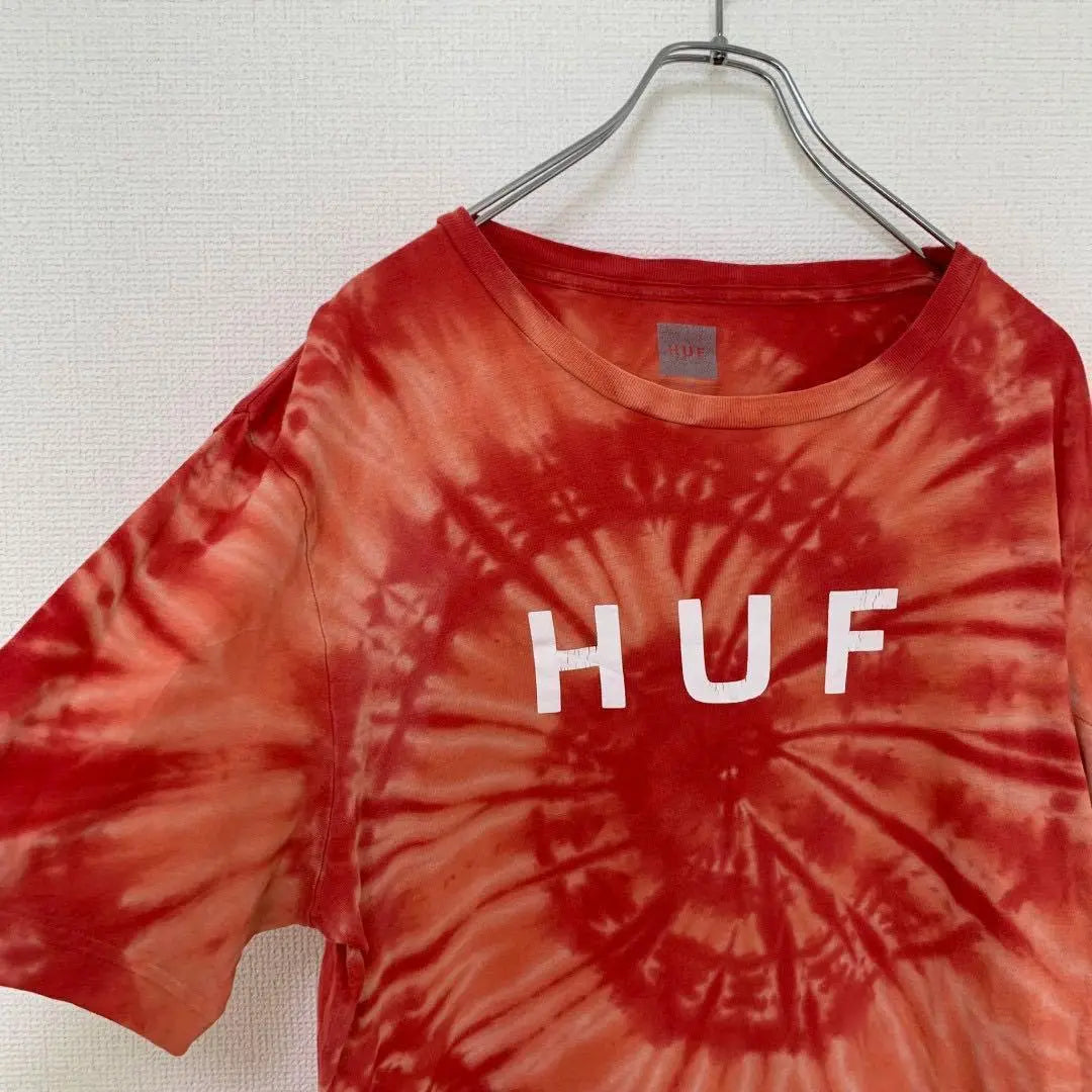 Camiseta de skate para hombre Huf Huff Tydai C2S Street M | HUF ハフ タイダイ メンズ スケボー Tシャツ C2S ストリート M