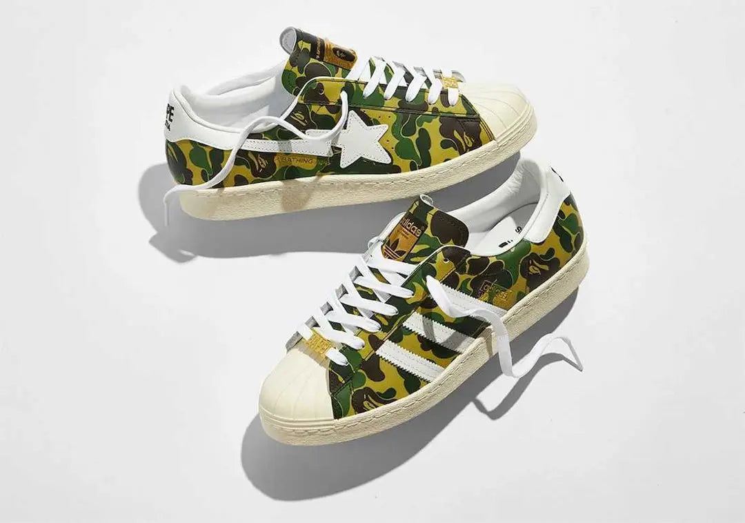 BAPE × ADIDAS SUPERSTAR 80'S "GREEN CAMO | BAPE × ADIDAS SUPERSTAR 80'S "GREEN CAMO