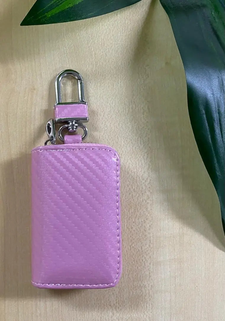 Smart key case gift carbon tone pink PDI471