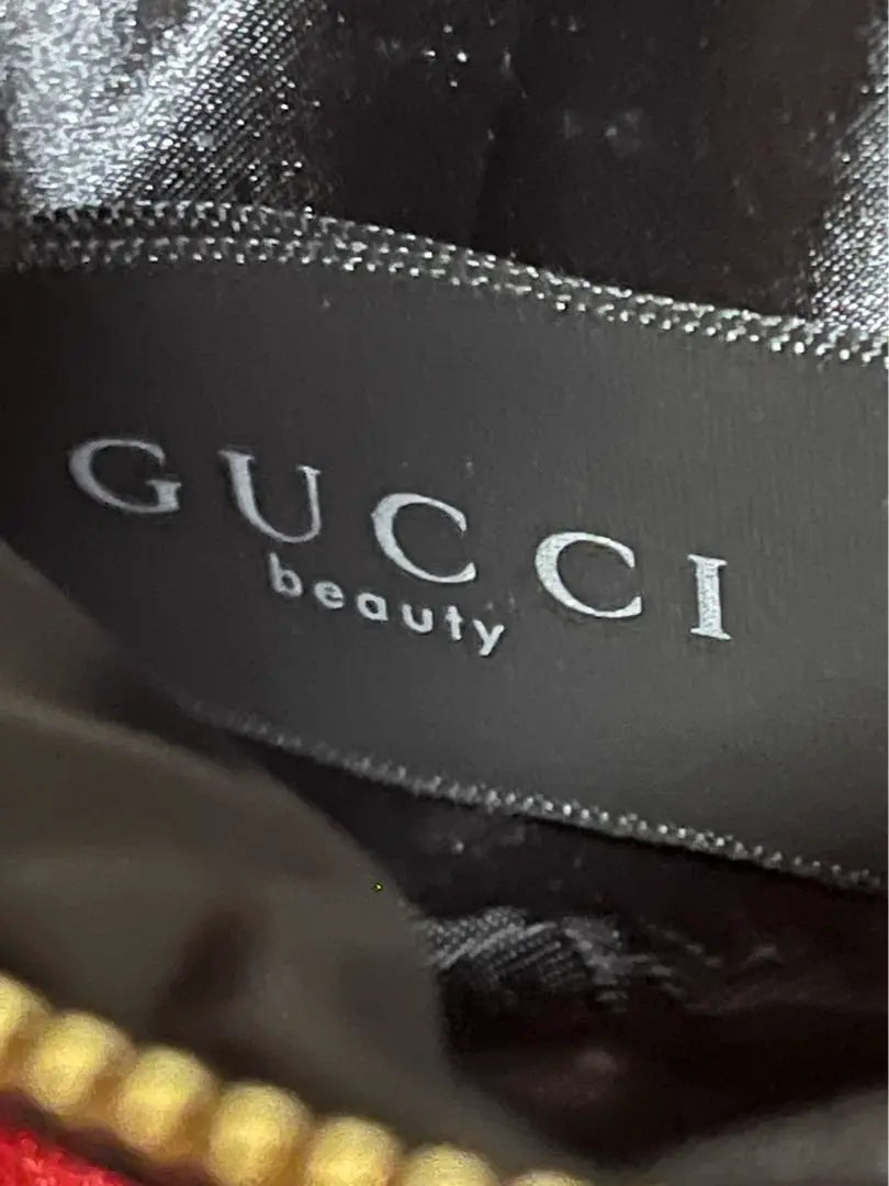 [GUCCI beauty] Overseas Duty-free store counter Novelty Velour pouch