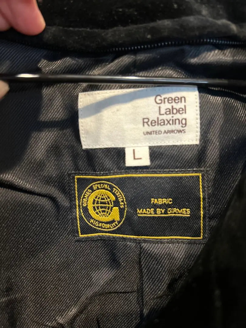 Chaqueta cruzada negra RELAXING de GREEN LABEL