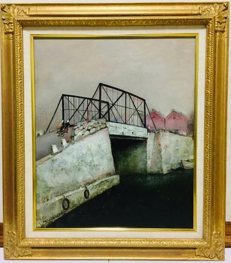 Pintura al óleo Puente del canal F8 (455×380 mm)