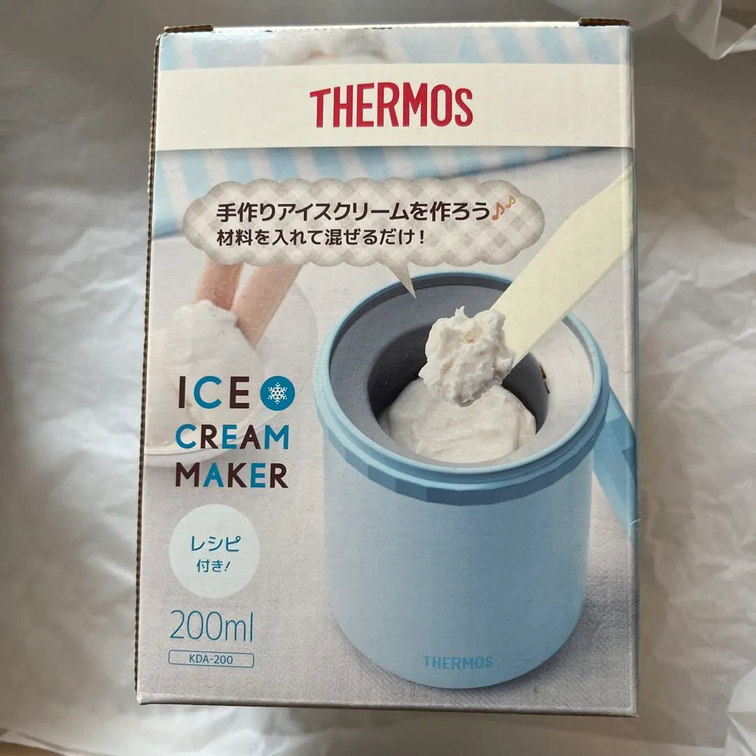 [New and unused] THERMOS ICE CREAM MAKER with recipe