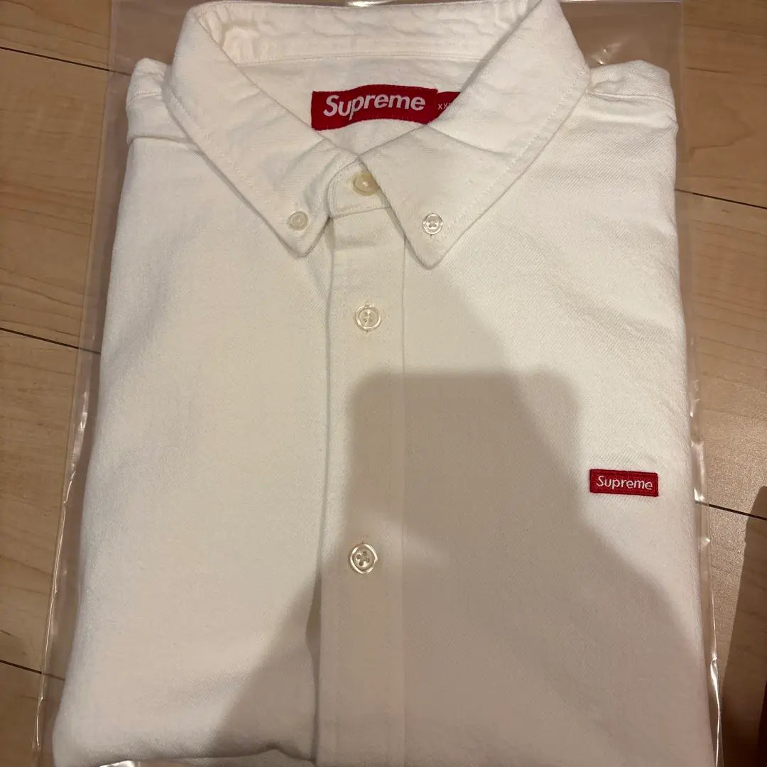 XXL Supreme Small Box Denim Shirt "White