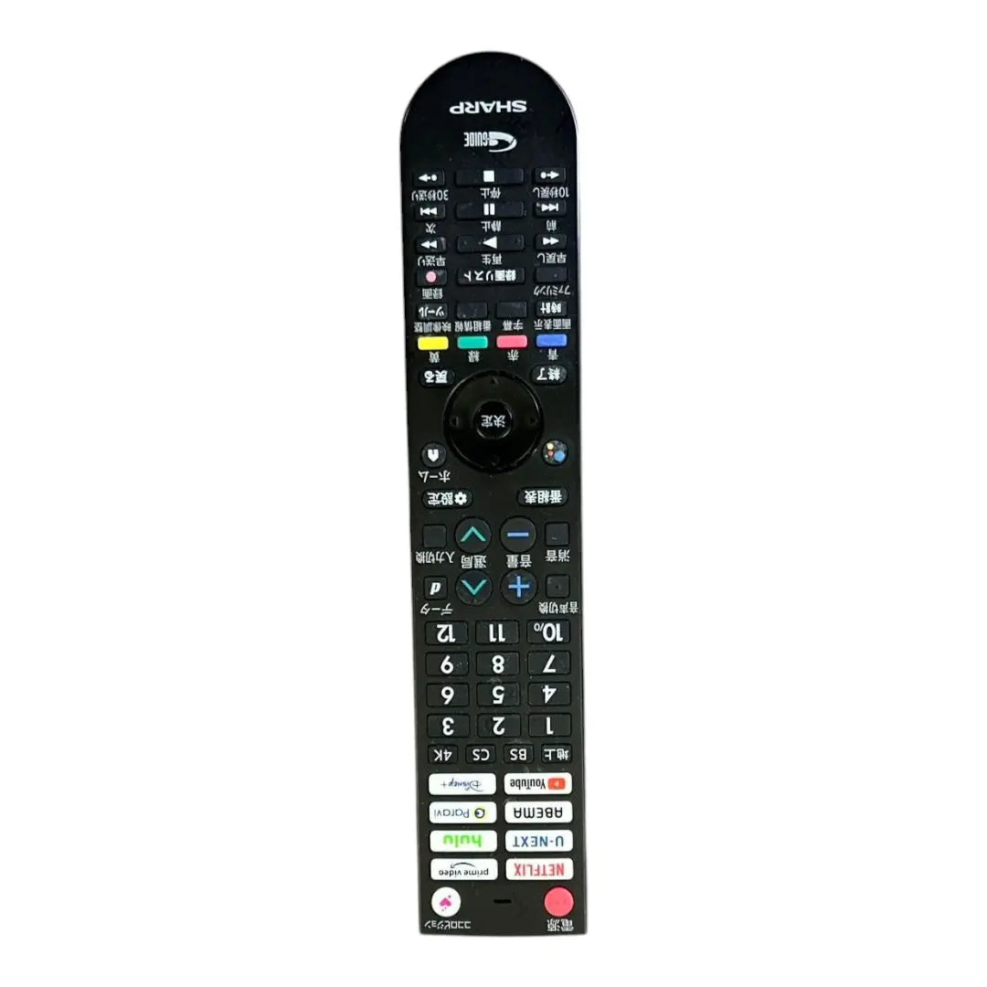 SHARP AQUOS 65-inch LCD TV with remote control