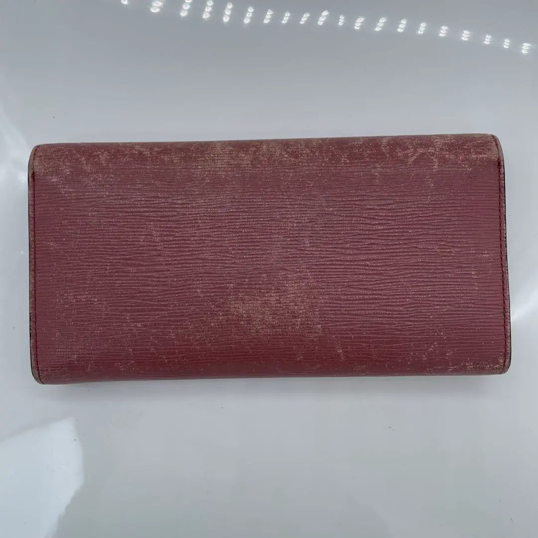 BALLY Red Wallet Women's Brand Leather