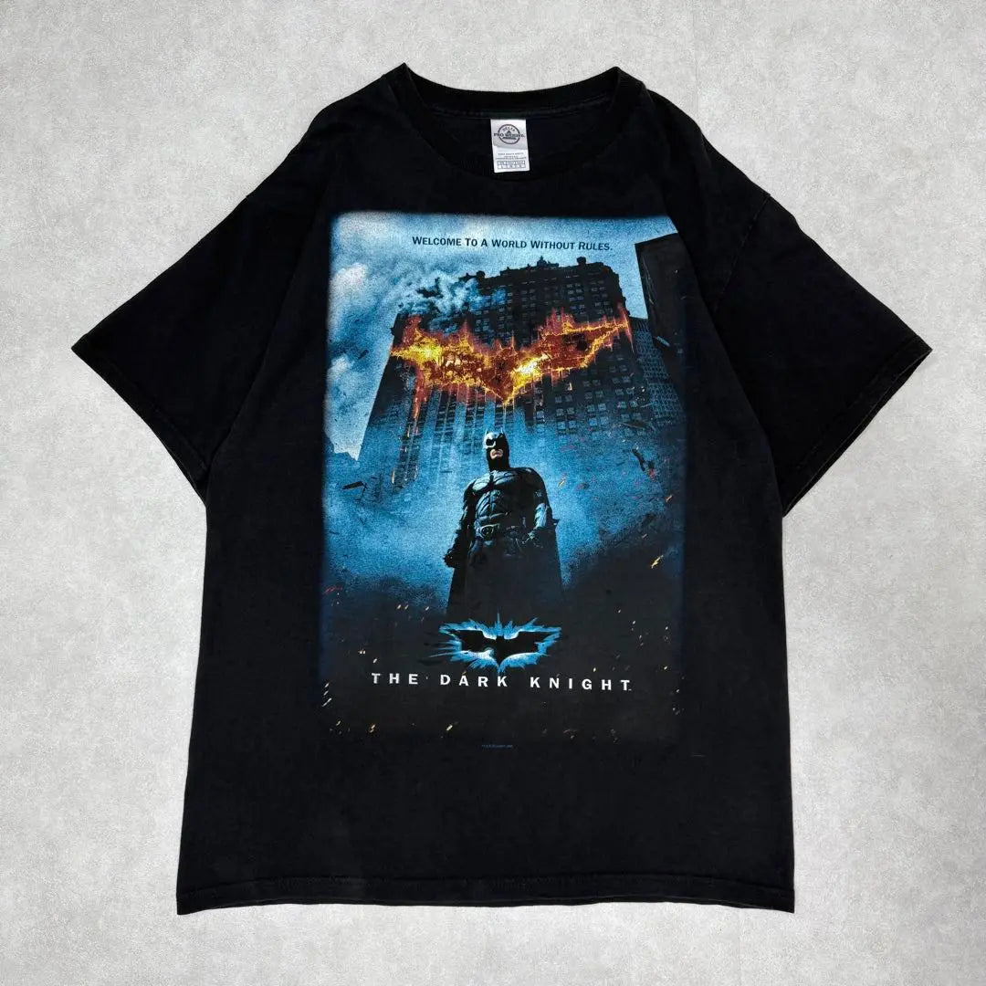 Vintage 00s Joker Dark Knight Short Sleeve Shirt Movie Movie Black 10