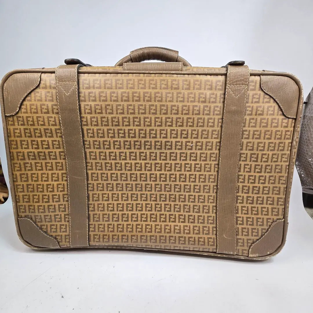 Beautiful condition FENDI carry case travel bag zucca pattern